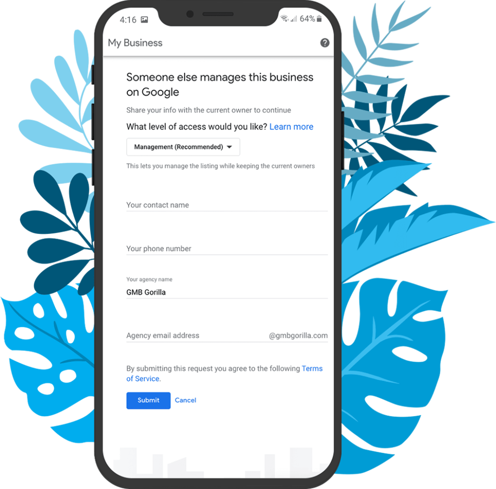 Google Business Profile Support Form